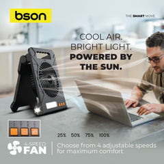 Bson 3 in 1 Solar LED Fan - Image 4