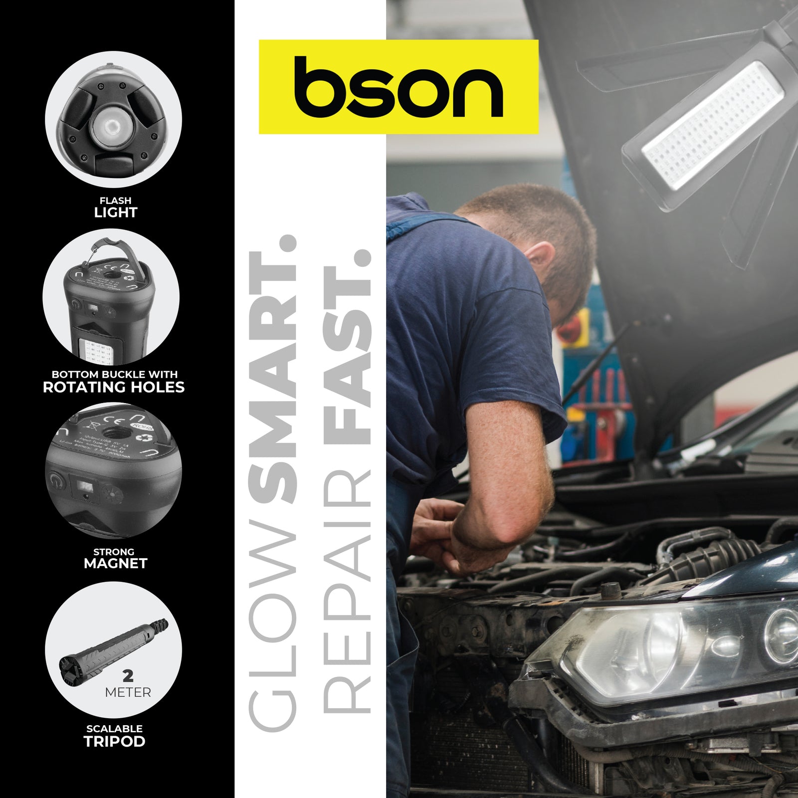 Bson Multi-Function Solar Camp Light – 4800 Lumens - Image 2