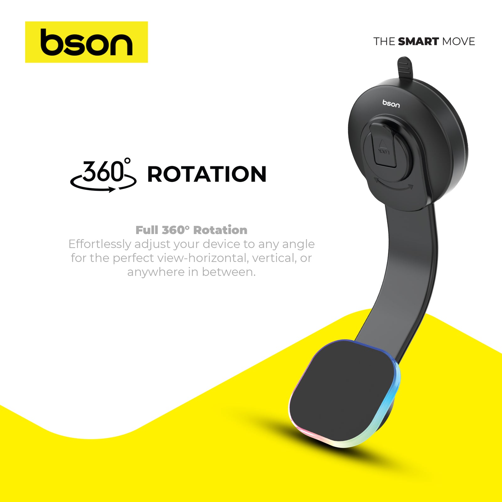 Bson Wireless LED Phone Holder – 15W Fast Wireless Charging - Image 4