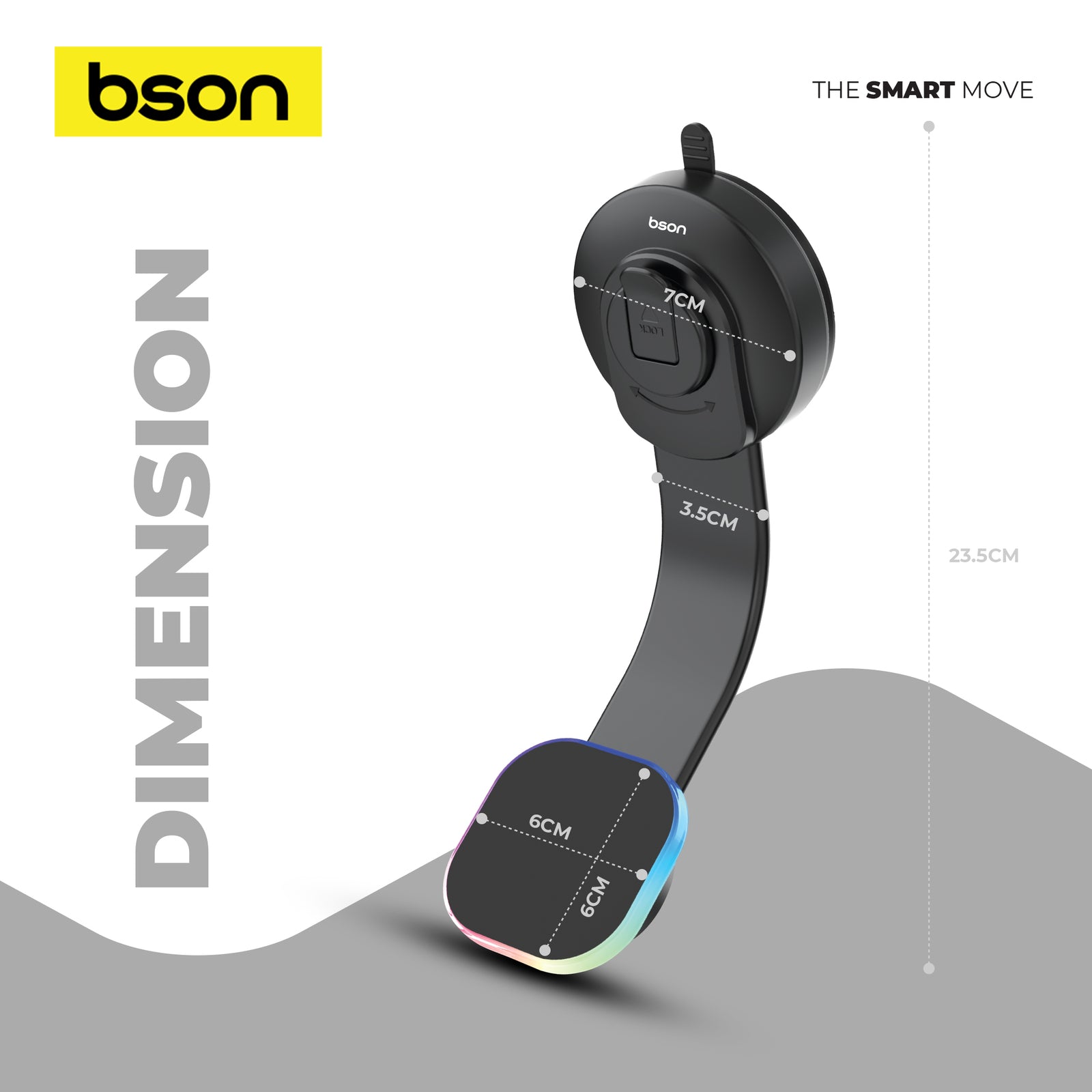 Bson Wireless LED Phone Holder – 15W Fast Wireless Charging - Image 5
