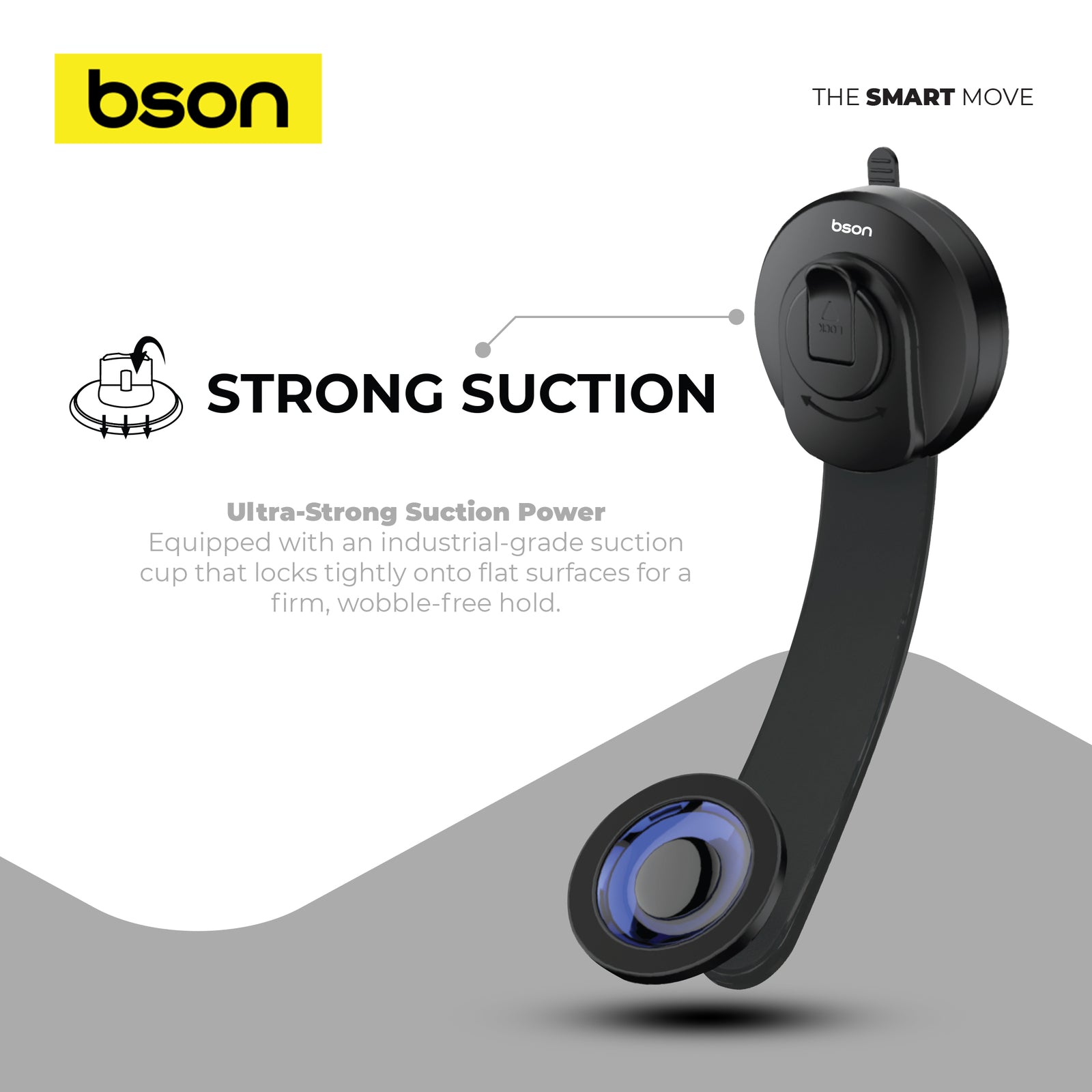 Bson Ultimate Suction Phone Holder – Strong MagSafe Magnetic Mount - Image 5