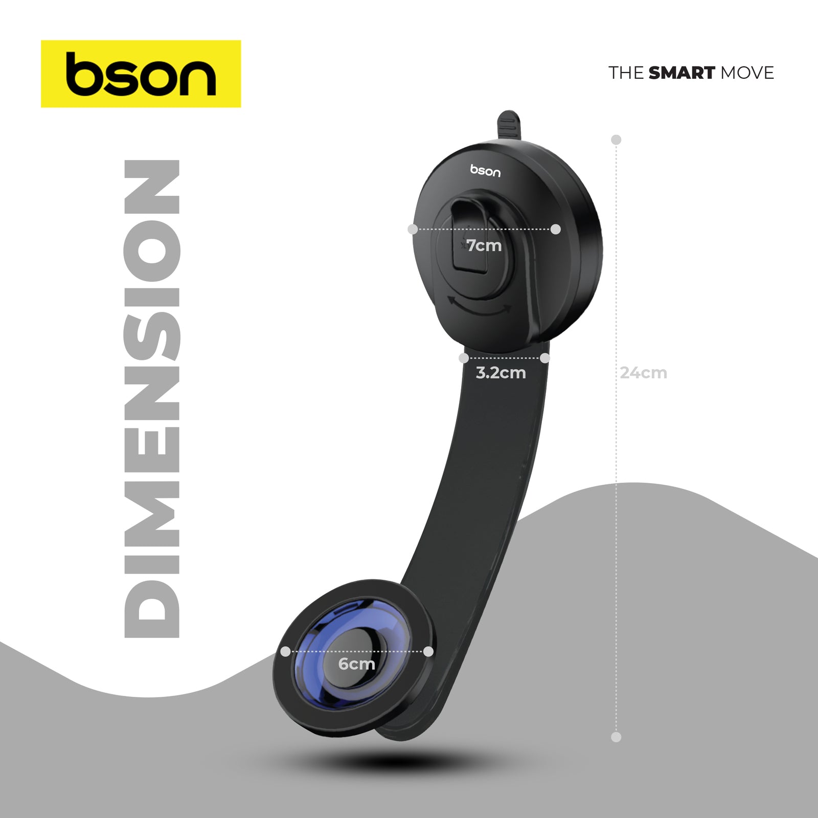 Bson Ultimate Suction Phone Holder – Strong MagSafe Magnetic Mount - Image 7