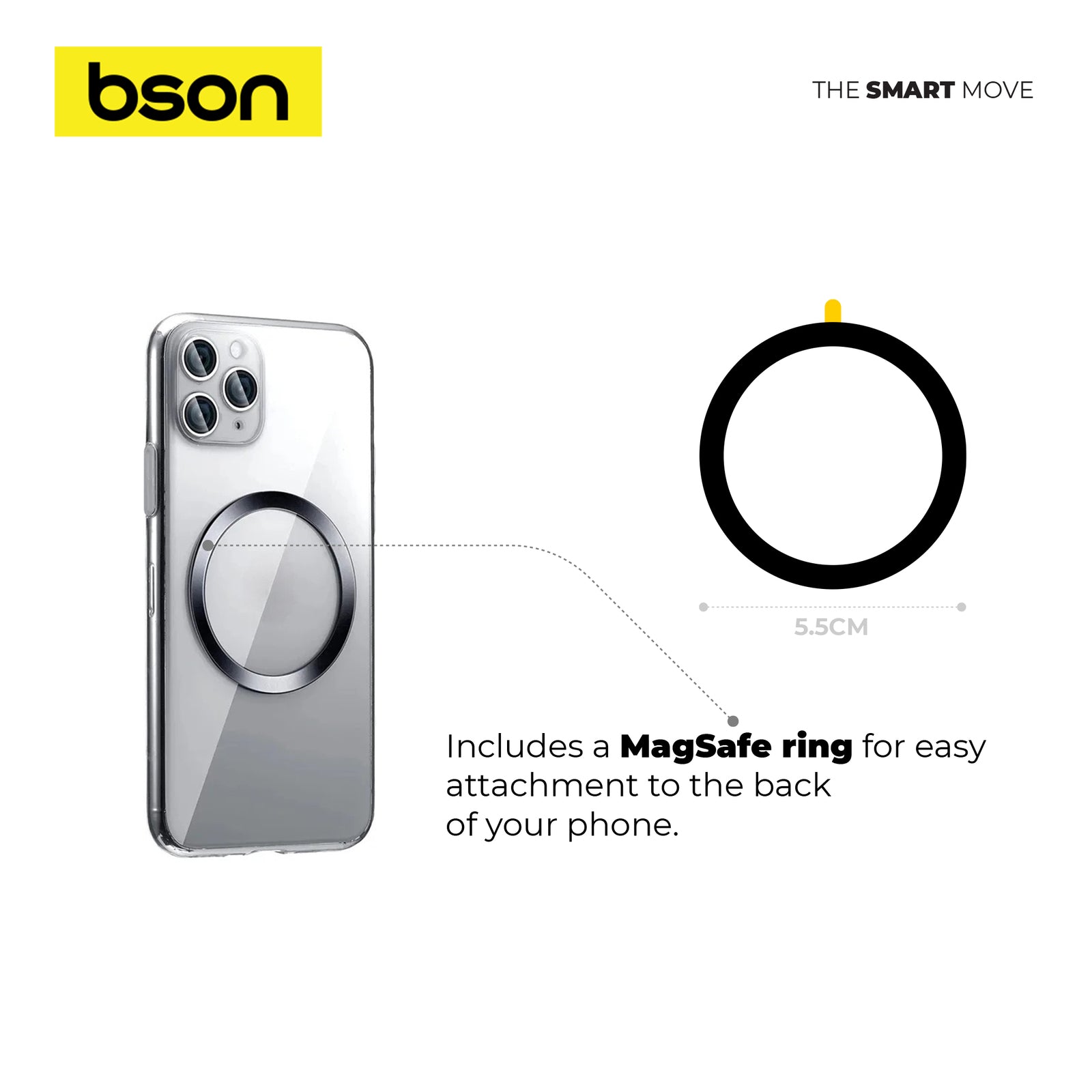 Bson Ultimate Suction Phone Holder – Strong MagSafe Magnetic Mount - Image 8