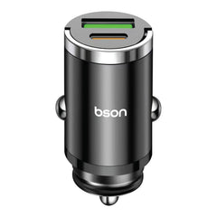 Bson 53W Super Fast Car Charger – 5X Fast Charging with Dual USB Ports (USB-A &
