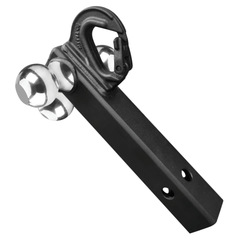 FORCE USA Solid Tri-Ball Mount with Hook – Heavy-Duty Trailer Hitch