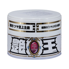 SOFT99 The King of Gloss B&D 300g Car Wax – High Gloss Synthetic Paint Protection, Hydrophobic Finish for Dark & Black Cars