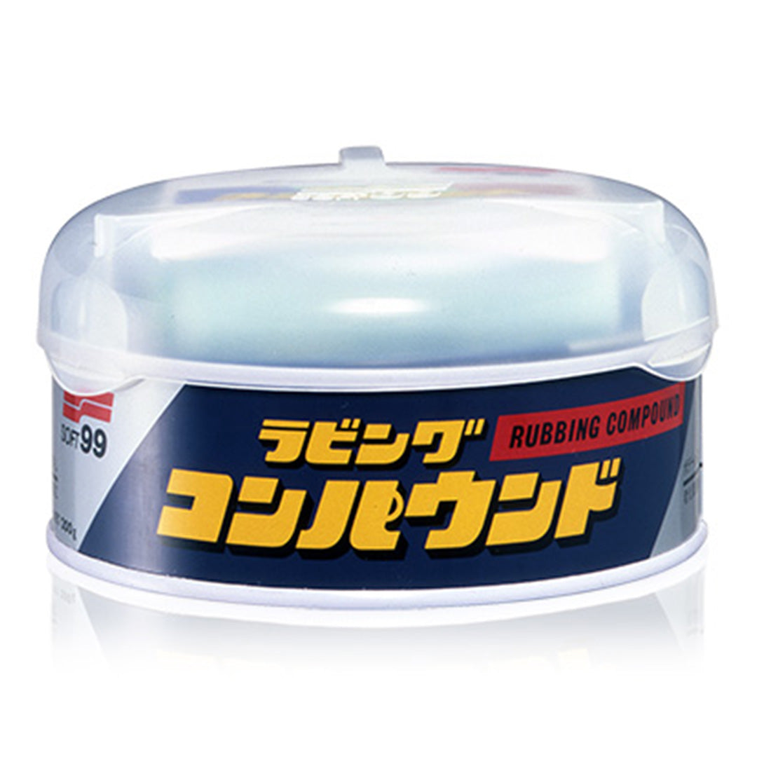 SOFT99 Rubbing Compound Standard 200g – Fine Cut Scratch Remover & Paint Polishing Compound, Restores Gloss and Removes Light Scratches, Swirl Marks & Oxidation