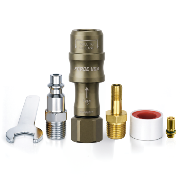 Force USA 2-in-1 Open/Close Flow Quick Connect Chuck